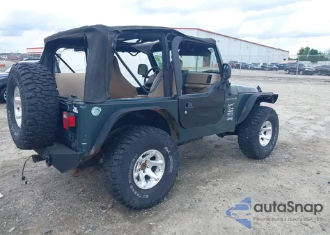 2002 Jeep Wrangler Sport из США, поврежденный, VIN 1J4FA49S52P760173